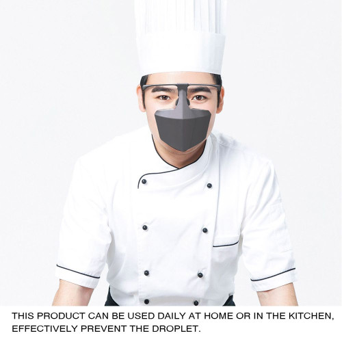 Visière de protection anti-éclaboussures unisexe en plastique