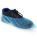 Hygienic blue polyethylene shoe covers with elastic 50 pieces