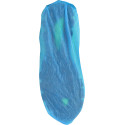 Hygienic blue polyethylene shoe covers with elastic 50 pieces