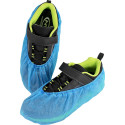 Hygienic blue polyethylene shoe covers with elastic 50 pieces