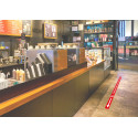 5 walkable antislip adhesive safety distance strips PVC floor