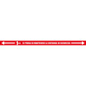 5 walkable antislip adhesive safety distance strips PVC floor
