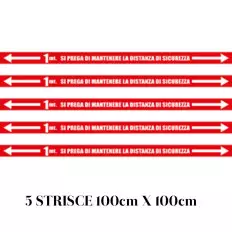 Tira adhesiva DISTANCIA DE SEGURIDAD Adhesivo suelos PVC