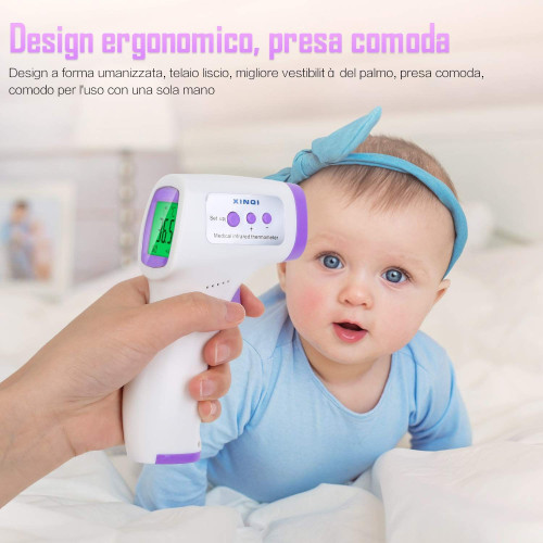 Termómetro frontal infrarrojos sin contacto de lectura