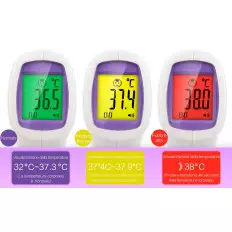 Termômetro frontal infravermelho instantâneo com leitura 2