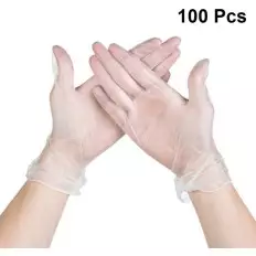 Guantes de vinilo desechables con polvo 100uds / talla XL Mejor