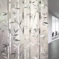 Film intimité effet bambou pour fenêtres vitres autocollantes