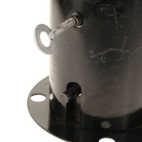 Stahl-Absperrung mit genagelter, abnehmbarer Basis 12x50 cm