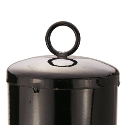 Stahl-Absperrung mit genagelter, abnehmbarer Basis 12x50 cm