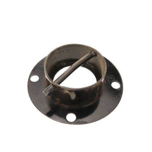 Stahl-Absperrung mit genagelter, abnehmbarer Basis 12x50 cm