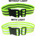 Cinturón elástico reflectante ajustable de alta visibilidad