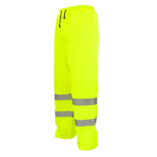 Pantalon de travail jaune avec réflecteur de sécurité en taille