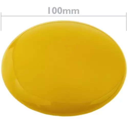 Refletor viário redondo em cerâmica amarelo 10cm Melhor preço