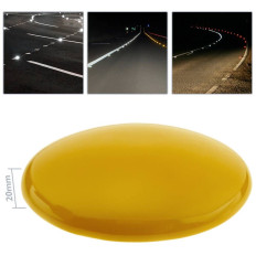 Refletor viário redondo em cerâmica amarelo 10cm Melhor preço
