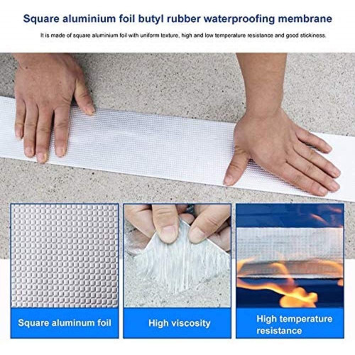 Cinta de aluminio súper impermeable en goma de butilo para la