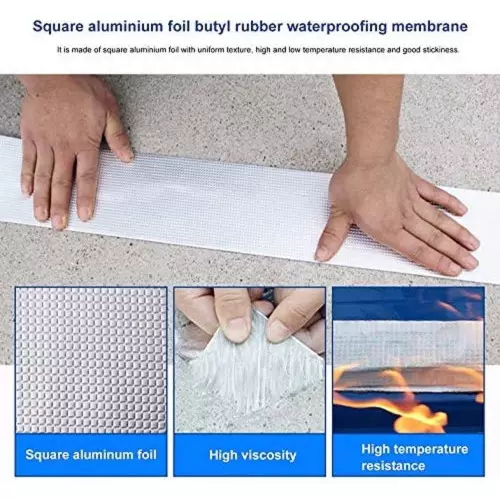 Ruban en aluminium super étanche en caoutchouc butyle pour la