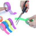 6 rouleaux de bandes adhésives fluorescentes UV 15 mm x 5 M en