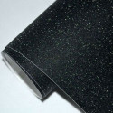Pellicola adesiva nero glitter per car wrapping e tuning auto e