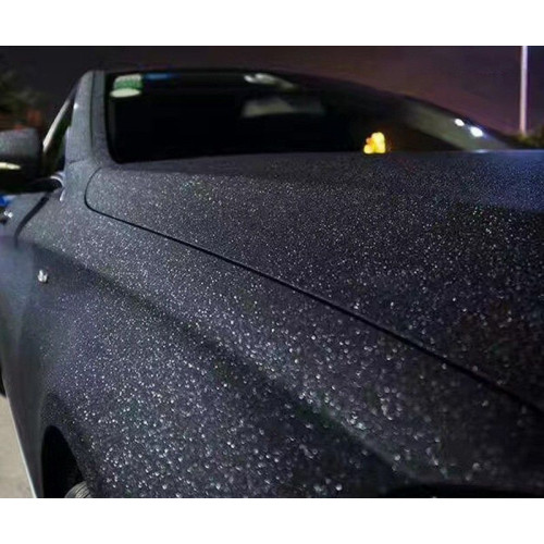 Schwarze Klebefolie für Car Wrapping und Tuning-Autos und