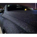 Pellicola adesiva nero glitter per car wrapping e tuning auto e