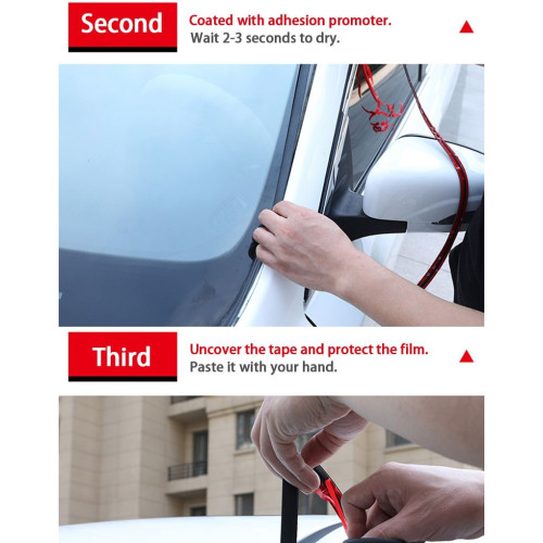 Joint en caoutchouc adhésif de pare-brise de voiture pour