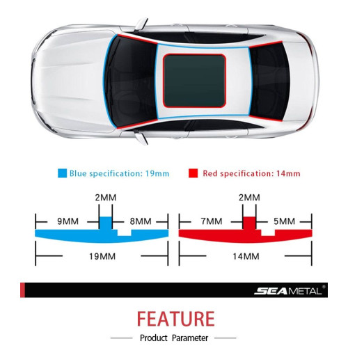 Car windshield adhesive rubber gasket for thermal and acoustic