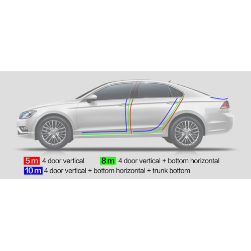 Protection de porte universelle en caoutchouc noir protection