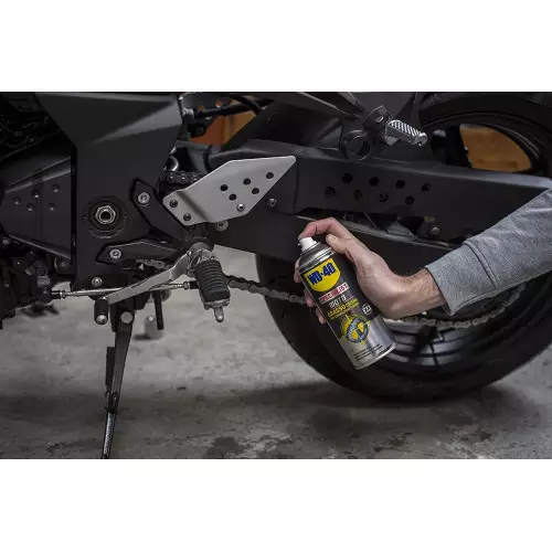 Especialista em motocicleta WD-40 - Spray de graxa para