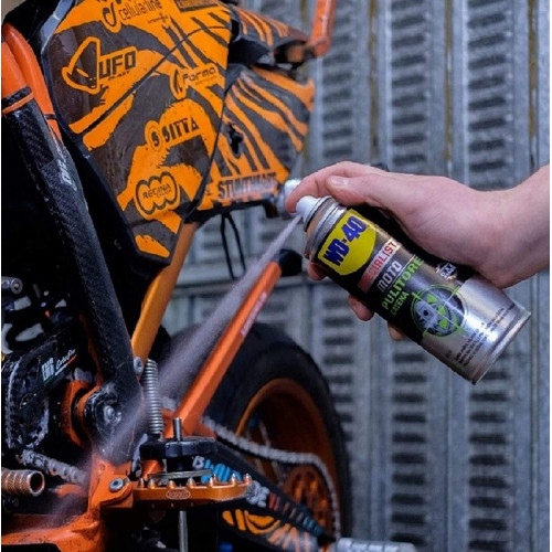 WD-40 Specialist Moto - Spray Motorcycle Chain Cleaner - 400 Ml