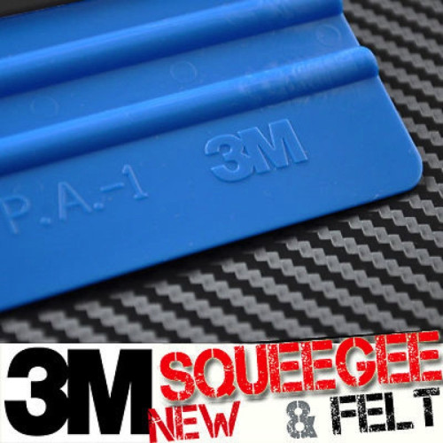Blaue Spachtel für Car wrapping 3M ™ PA-1 Carbon-3D-4D mit Filz