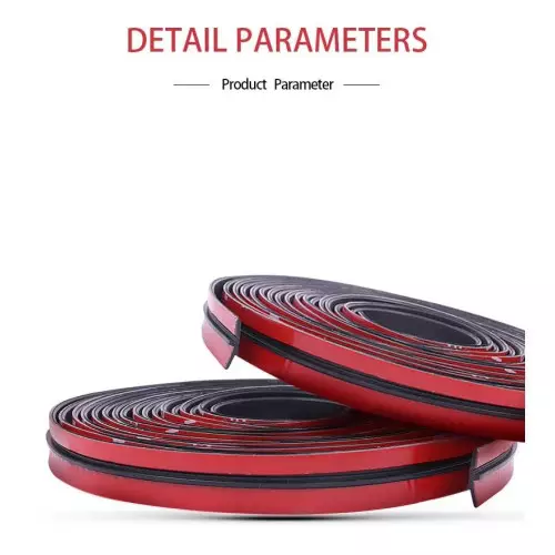 Car windshield adhesive rubber gasket for thermal and acoustic