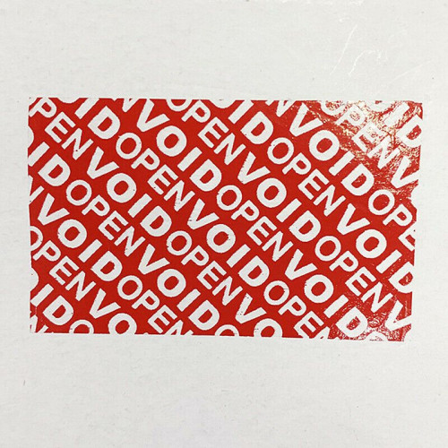 Cinta adhesiva roja con precinto de seguridad para embalaje