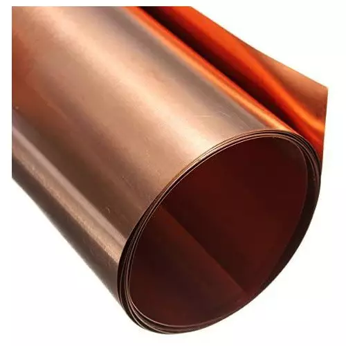 Rotolo Nastro 99,9% Rame Puro Lamiera Laminata 0,1 X 200 X 1000