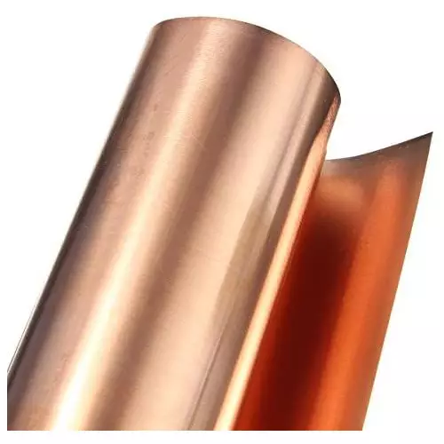 Rotolo Nastro 99,9% Rame Puro Lamiera Laminata 0,1 X 200 X 1000