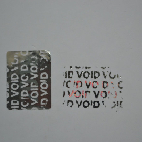 100 Silver Security & Warranty Hologram Seal Adhesive Labels