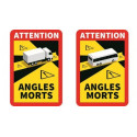 Panneau angle mort camion bus adhésif et aluminium Vente en