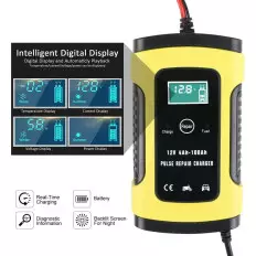 Cargador automático inteligente mantenedor con pantalla LCD