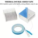 Fita adesiva térmica para dissipador IC chipset LED, 20mm x 5m