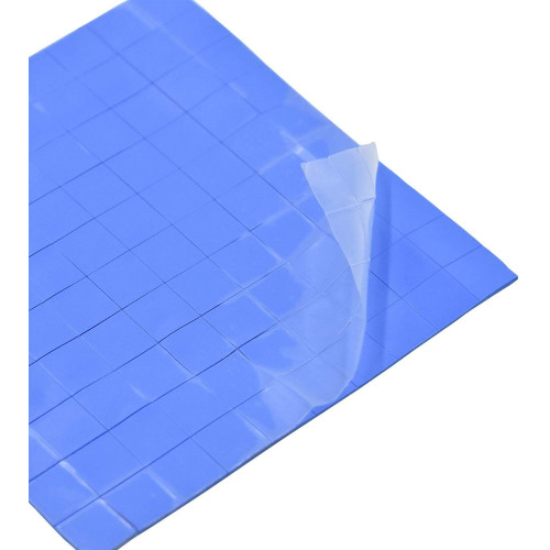 Thermal pad, 100 pcs 10x10x1mm blue silicone for CPU GPU