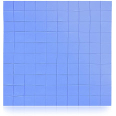 Thermal pad, 100 pcs 10x10x1mm blue silicone for CPU GPU