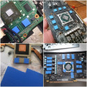 Thermopad, 100 Stück 10x10x1mm blaues Silikon für CPU GPU