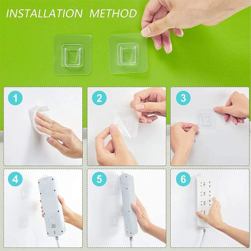 Ganchos de pared reutilizables de doble cara para paredes de