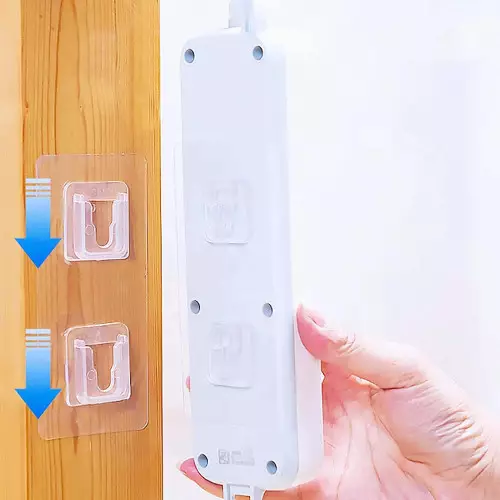 Crochets muraux double face réutilisables pour murs de salle de