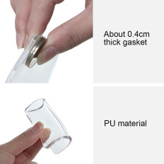 Conjunto de 4 tapetes antiderrapantes de silicone, portáteis 2