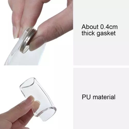Conjunto de 4 tapetes antiderrapantes de silicone, portáteis