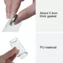 Conjunto de 4 tapetes antiderrapantes de silicone, portáteis