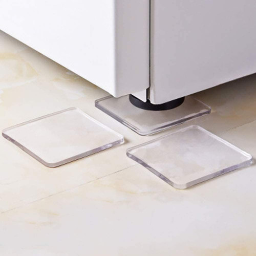 Conjunto de 4 tapetes antiderrapantes de silicone, portáteis