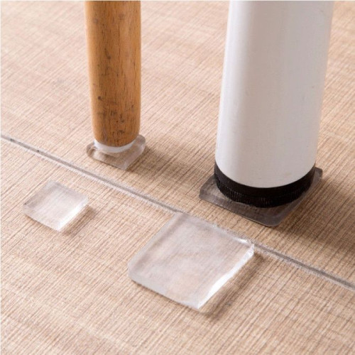 Set di 4 tappetini antiscivolo in silicone, portatile, anti