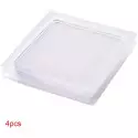 Conjunto de 4 tapetes antiderrapantes de silicone, portáteis