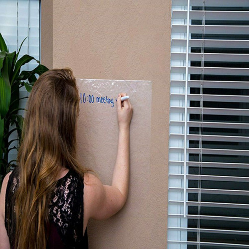 Transparente selbstklebende Folien-Tafel für Stiftbeschriftung